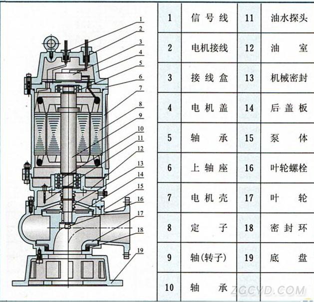 WQP型系列不銹鋼潛水泵