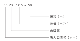 自吸泵型號意義