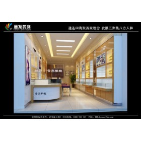 河南通發(fā)裝飾怎么樣眼鏡店裝修設(shè)計(jì)眼鏡展柜定制效果圖廠家